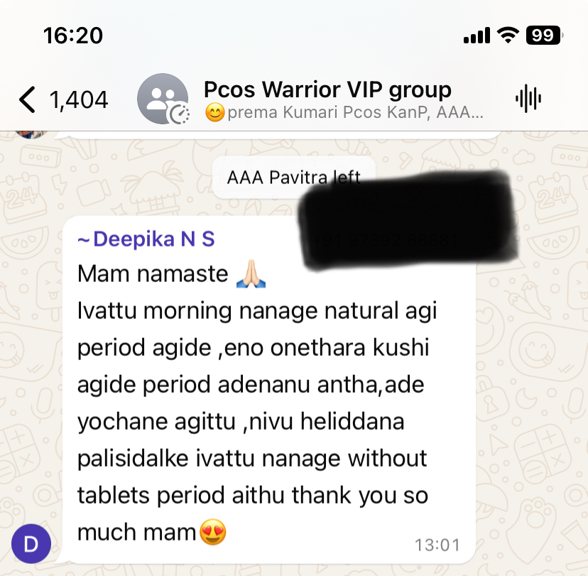 Testimonial from Deepika N S