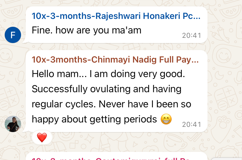 Testimonial from Chinmayi Nadig